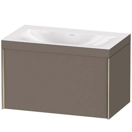 Duravit Xviu C-Bonded Set Wall-Mounted Flannel Gray Satin Matt XV4610NB190C